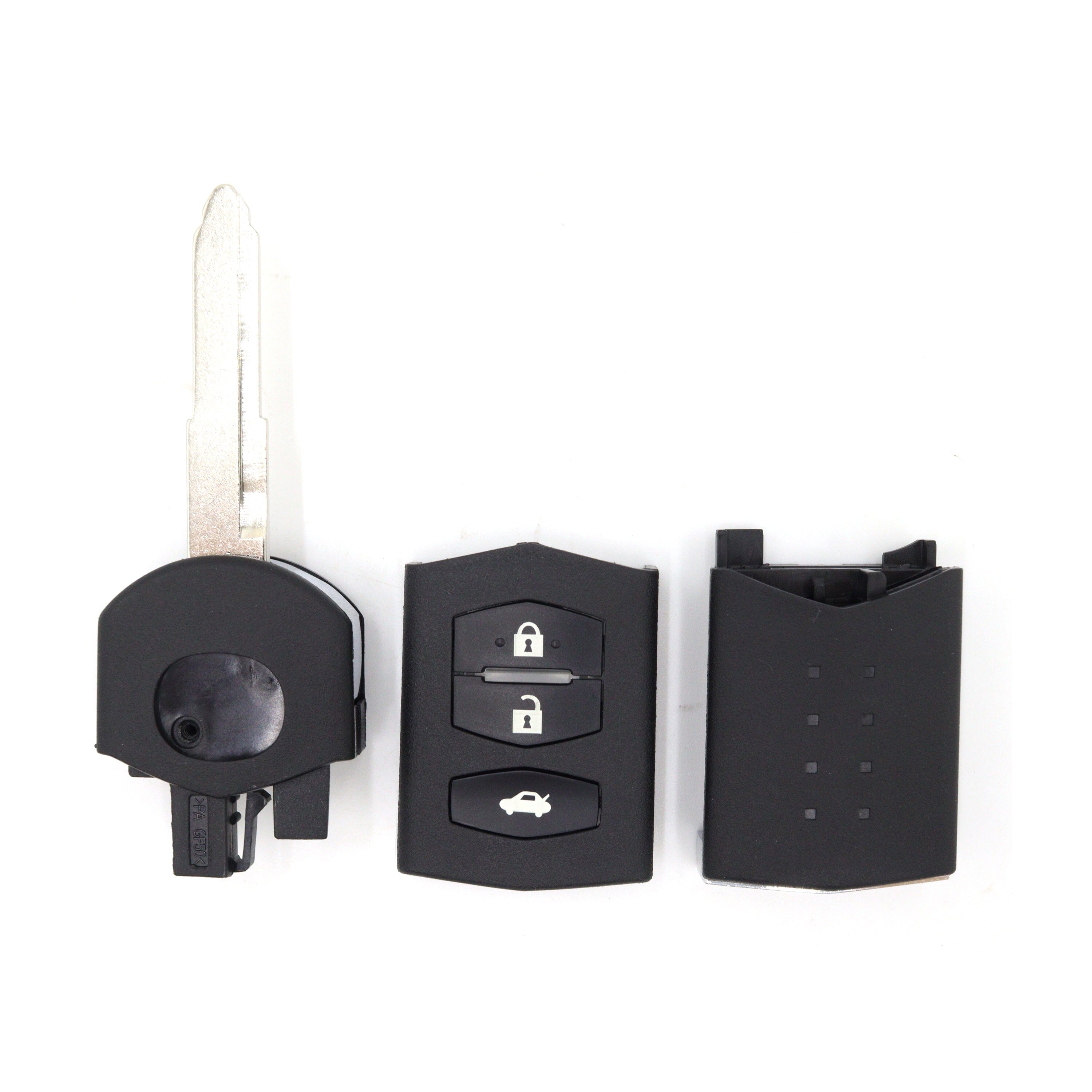 Mazda compatible 3 button remote housing | Remote Pro